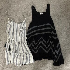Bundle of 2 beach pool cover up dresses free people and body glove